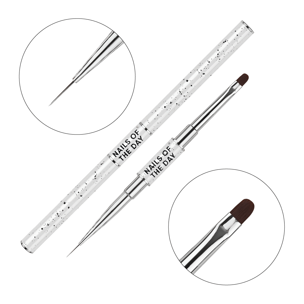 Professional Brush 2-in-1: Liner + Oval