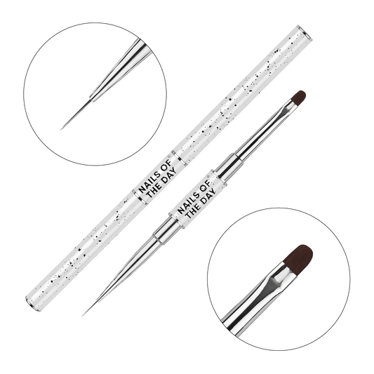 Professional Brush 2-in-1: Liner + Oval