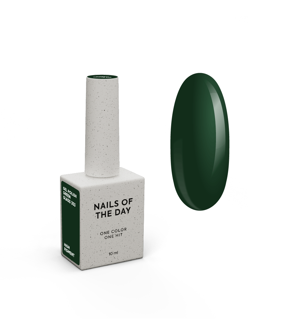 Nails of the Day Let's Special Green glass