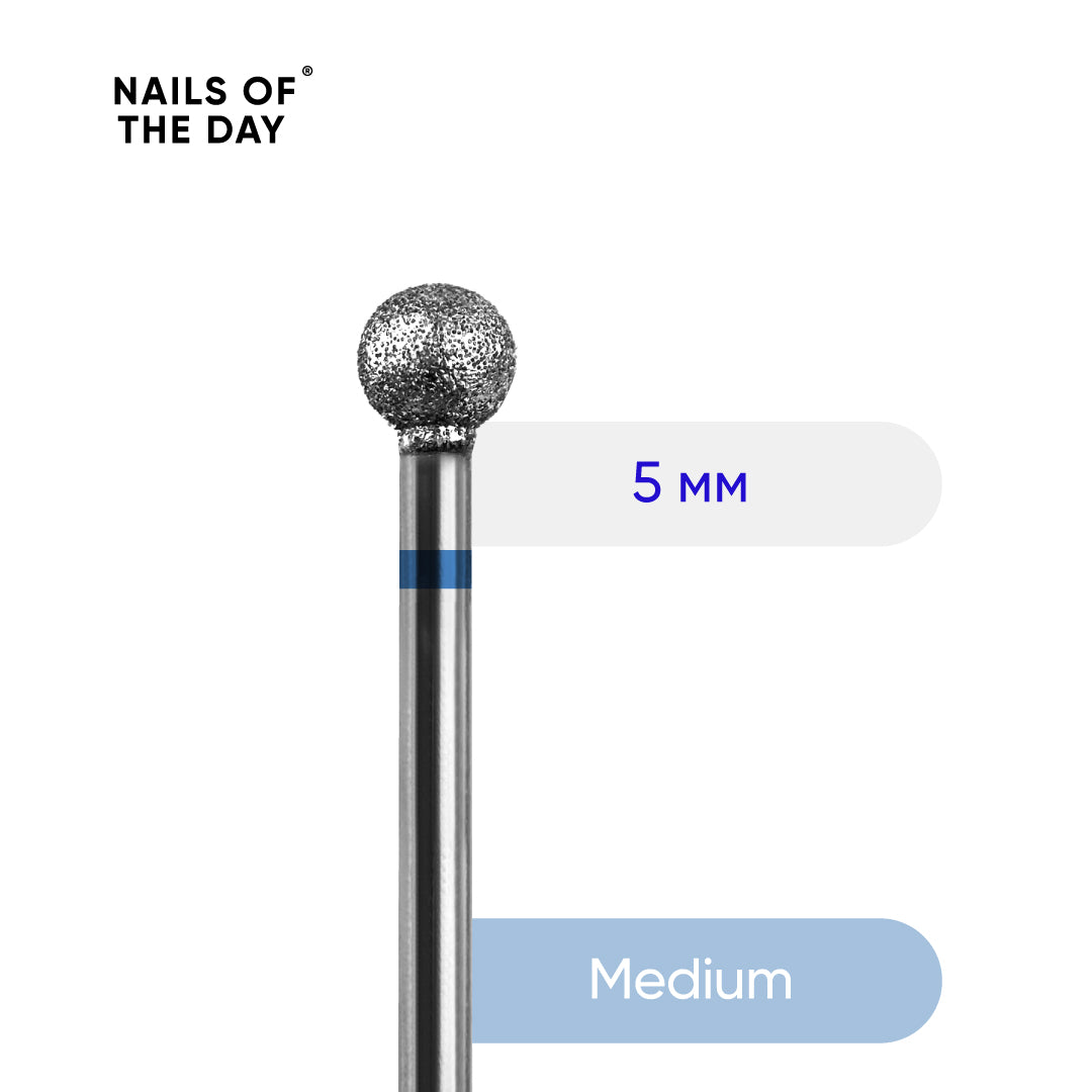 Fresa bola diamante azul 5×4,8 mm